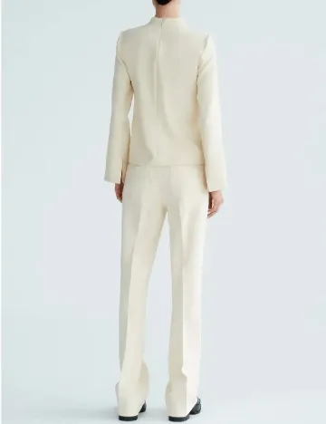 Pantaloni Zara, crem