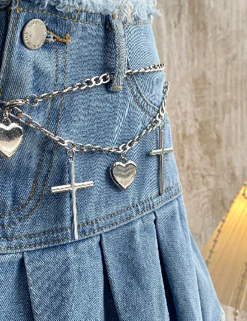 Fusta SHEIN, albastru