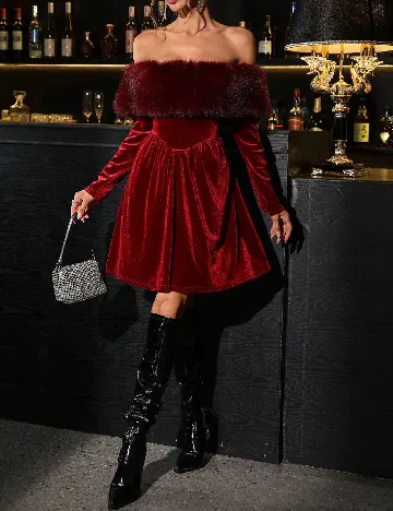 Rochie scurta SHEIN, rosu