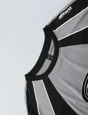 Bluza Oversize Romwe, gri/negru