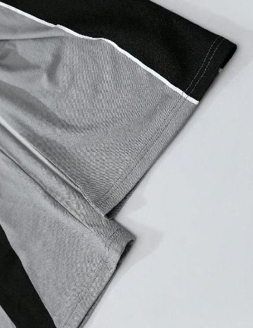 Bluza Oversize Romwe, gri/negru