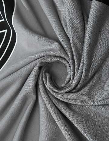 Bluza Oversize Romwe, gri/negru