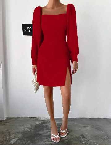 Rochie scurta SHEIN, rosu