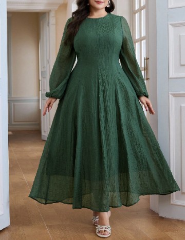 Rochie lunga SHEIN CURVE, verde