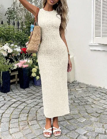 Rochie lunga SHEIN, ecru