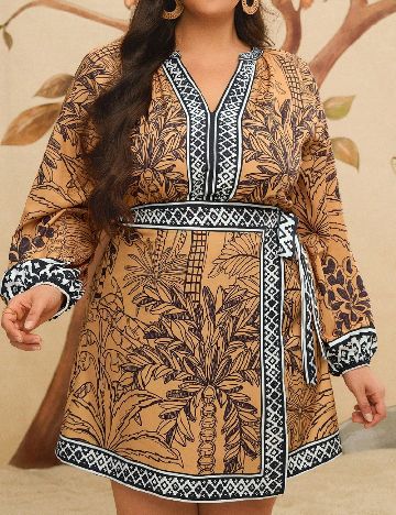 Rochie scurta SHEIN CURVE, mix culori