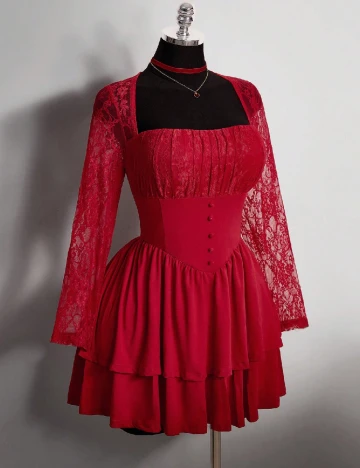 Salopeta SHEIN CURVE, rosu