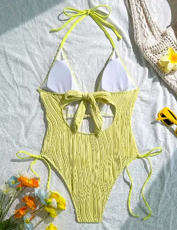 Costum de baie SHEIN, galben