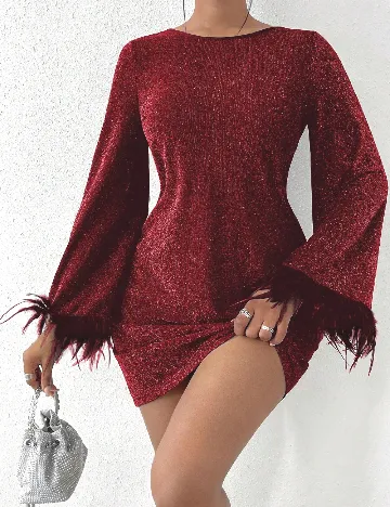 Rochie scurta SHEIN, rosu