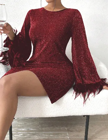 Rochie scurta SHEIN, rosu