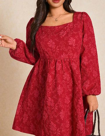 Rochie scurta SHEIN CURVE, rosu