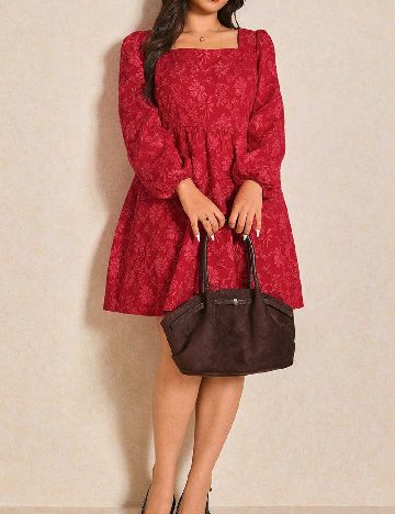 Rochie scurta SHEIN CURVE, rosu