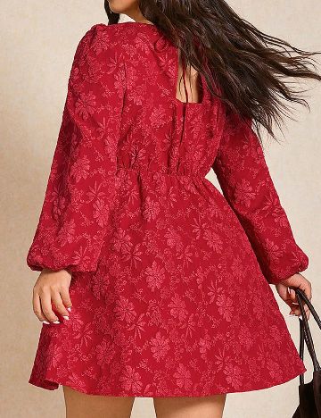 Rochie scurta SHEIN CURVE, rosu