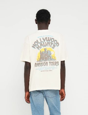 Tricou Hollister, ecru