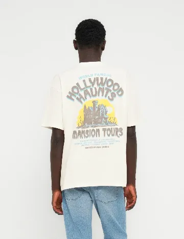 Tricou Hollister, ecru