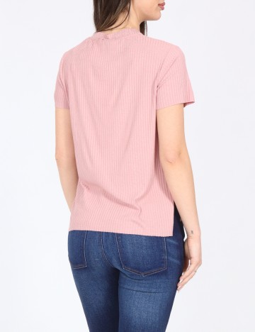 Tricou Bershka, roz pudra