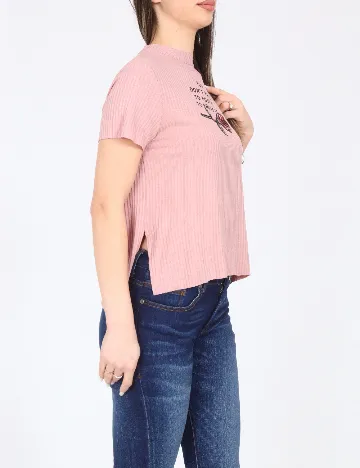 Tricou Bershka, roz pudra