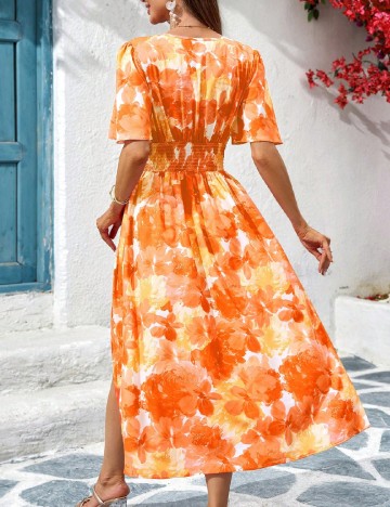 Rochie medie SHEIN, portocaliu