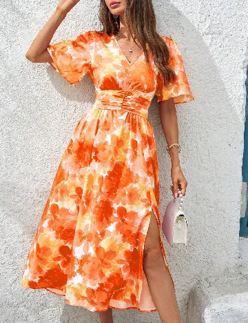 Rochie medie SHEIN, portocaliu