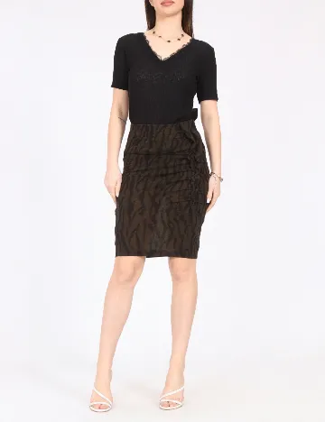 Fusta Zara, verde inchis