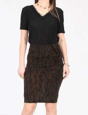 Fusta Zara, verde inchis