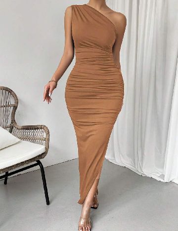 Rochie lunga SHEIN, maro