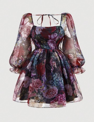 Rochie scurta SHEIN CURVE, mix culori