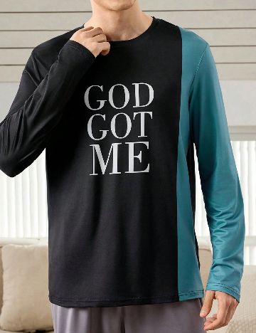 Bluza de pijama SHEIN, bleumarin inchis