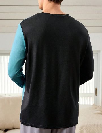 Bluza de pijama SHEIN, bleumarin inchis