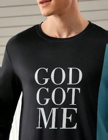 Bluza de pijama SHEIN, bleumarin inchis