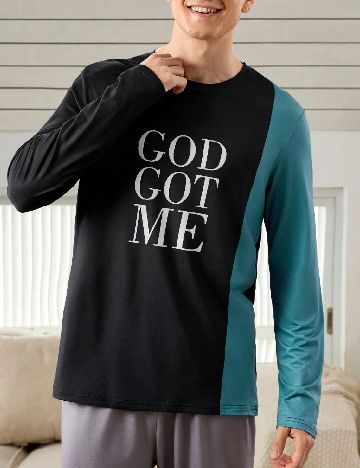 Bluza de pijama SHEIN, bleumarin inchis