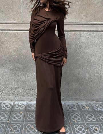 Rochie lunga SHEIN, maro