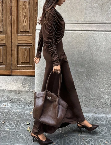 Rochie lunga SHEIN, maro