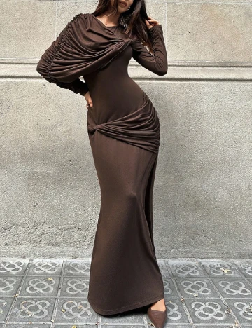 Rochie lunga SHEIN, maro