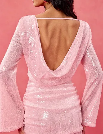 Rochie scurta SHEIN, roz