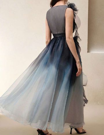 Rochie lunga Anewsta, mix culori