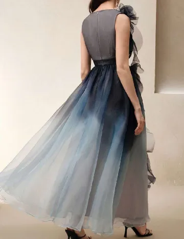 Rochie lunga Anewsta, mix culori