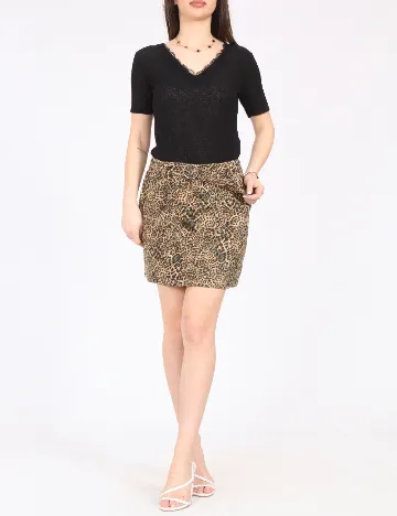 Fusta Bershka, animal print