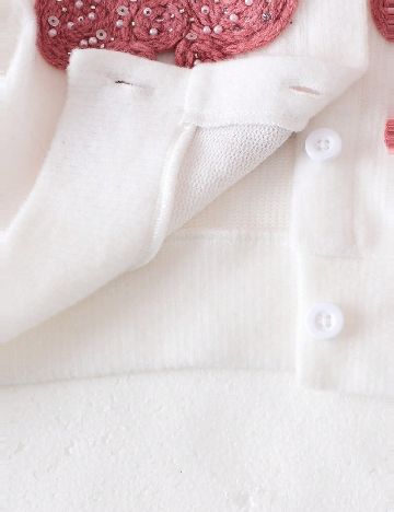 Compleu Shein Kids, alb/roz