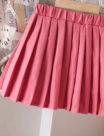 Compleu Shein Kids, alb/roz