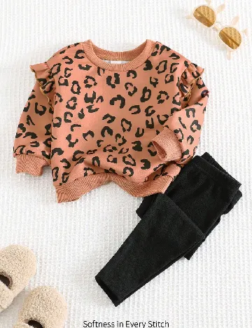 Compleu Cozy Pixies, negru/maro