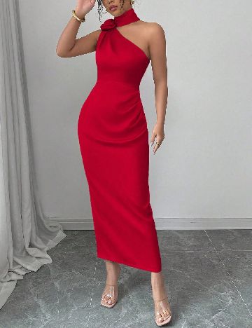 Rochie lunga SHEIN, rosu