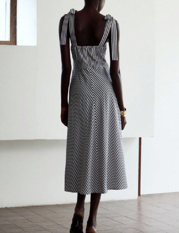 Rochie medie SHEIN, alb/gri