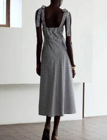 Rochie medie SHEIN, alb/gri