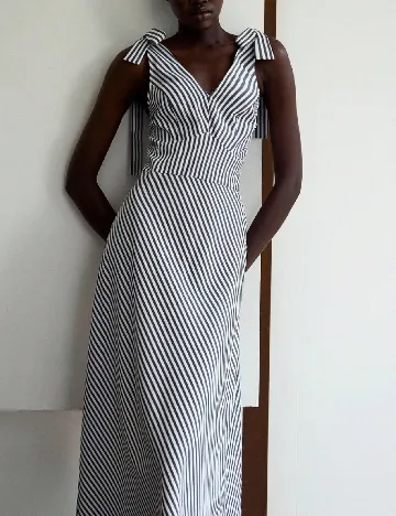 Rochie medie SHEIN, alb/gri