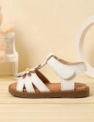 Sandale Shein Kids, alb