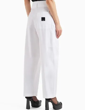 Pantaloni Armani Exchange, alb