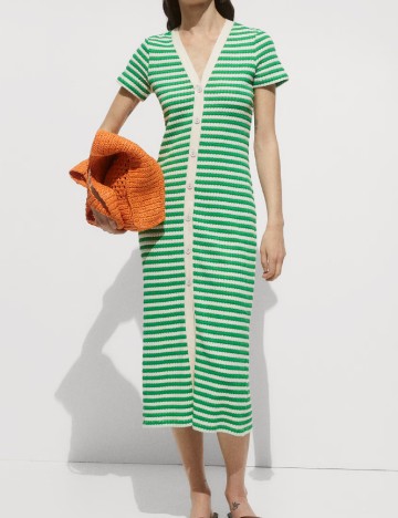 Rochie medie Mango, verde