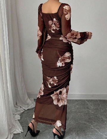 Rochie lunga SHEIN, maro