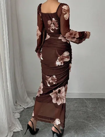 Rochie lunga SHEIN, maro